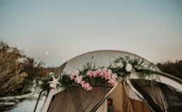 Decorated Honeymoon tent