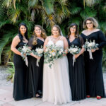 Bride and Bridesmaids all ready at private estate in Naples, FL